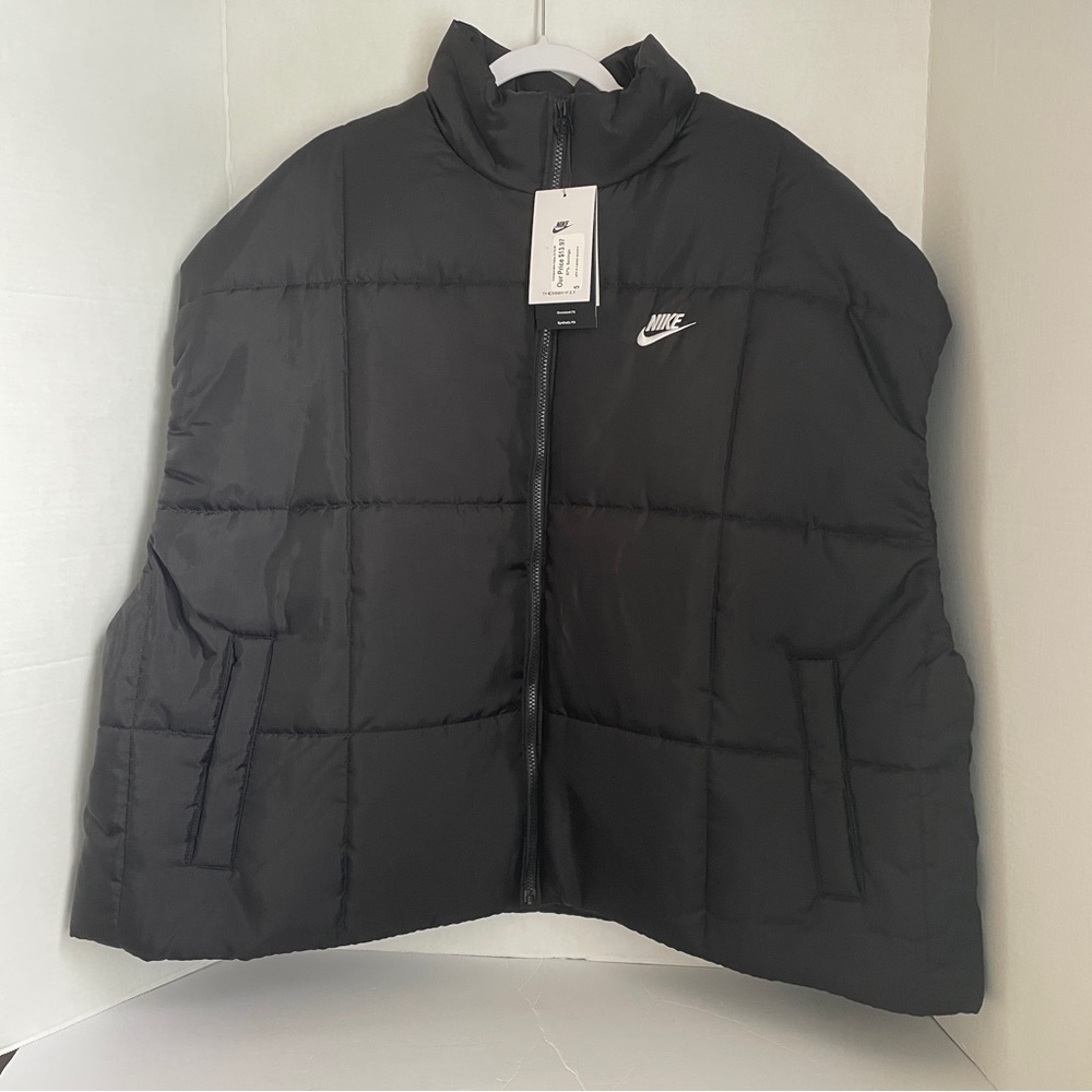 NWT Womens XXL Black Oversized Sportswear Classic Therma-FIT Vest - Picture 9 of 9